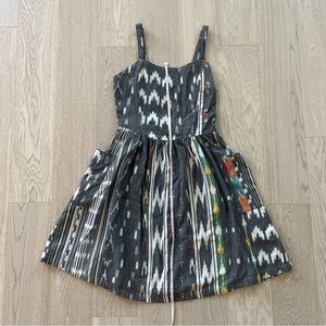 Atmosphere Patterned Cotton Strap Dress - XS (UK size 6)